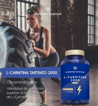 CARNITINA 100% Natural 2000 mg, Quemagrasas Potente Para Adelgazar